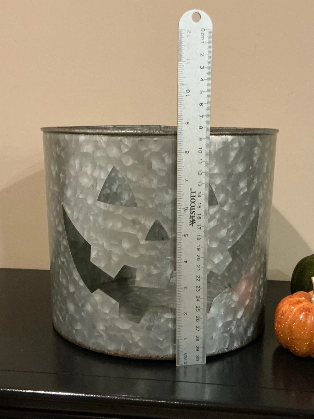 2 NEW Galvanized Halloween Jack-o-Lantern Buckets 🎃